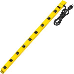 lot 171323 image: TiFFCOFiO Metal Power Strip, 9 Widely Space Outlets, Wall Mountable Power Strip Surge Protector, 6 FT Extension Cord,15A1875W, ETL Listed (9 Outlet)