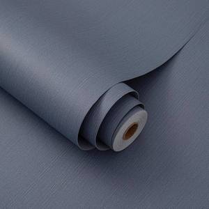 lot 171344 image: 24x393 Navy Blue Grasscloth Peel and Stick Fabric Textured Contact Paper Linen Popular Wallpaper Vintage Matte Frosted Waterproof Flax Wallpaper for Bedroom Bathroom Kitchen (Dark Blue)