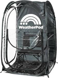 lot 271334 image: Retails for $120 WeatherPod  The Original Shark Tank MyPod  1-2 Person Pop-Up Pod - Stay Warm, Dry, and Out of The Sun - Weather Pod for Sports, Rain, or Wind