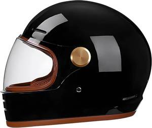 lot 271344 image: Retro Motorcycle Helmet for AdultsVintage Full Face Helmet with Ventilation System, Waterproof Design for Motorcycle Riding