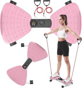 lot 271345 image: renZEC Waist Twister Machine, Adjustable Exercise Twist Board for Women Men, Noiseless Ab Twister for Home Gym Equipment, 330 lbs Capacity  Track Time, Reps, Calories with Digital Display