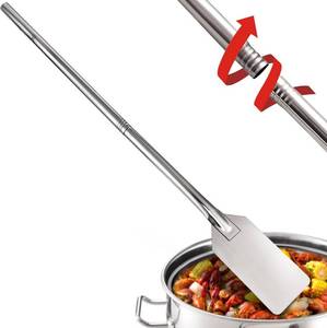 lot 371257 image: ARC WS121 48 Inch Stainless Steel Mixing Paddle with Threads Removable Handle Long Stir Paddle for Large Batch Cooking Crawfish Boil and Brewing Beer