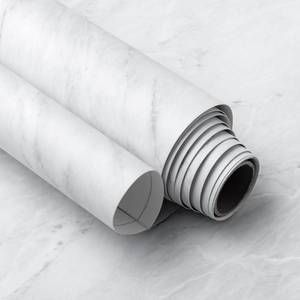 lot 371274 image: Very Berry Sticker Marble Contact Paper (White Matte, 24 x 78, 1 Pack) Premium Peel and Stick Wallpaper for Countertop, Bathroom Vanities & Cabinets, Renter Friendly, Waterproof Vinyl