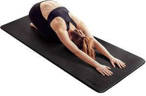 lot 371297 image: MICRODRY Deluxe Fitness Exercise Yoga Mat for Home & Gym, Extra Thick for High Impact Training, Multi Layered Skid Resistant Surface, Odor Neutralizing with Carrying Strap