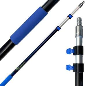 lot 471455 image: EVERSPROUT Pro Pole, 5-to-12 Foot Heavy Duty Extension Pole (3-Stage), Lightweight Anodized Aluminum, Telescoping Pole - Fits Standard ACME Threaded Adaptor for Cleaning, Squeegee, Bulb Change & More