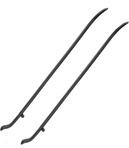 lot 9187162 image: 2 PCS Tire Mount and Demount Iron, Tire Changing Removal Tool for Tubeless Tires, Tire Bar for Auto or Truck Maintenance, Replace Manual Tire Changer  38 in x 45 in, Black