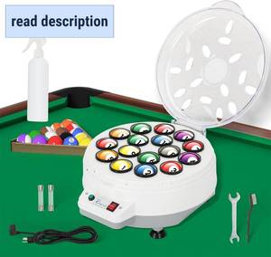 lot 371300 image: Retails for $136 Upgraded Billiard Ball Cleaner and Polisher, Billiard Ball Cleaner, Pool Ball Cleaner for 16 Billiard and Snooker, Balls British and American Dual Use 110V, Automatic Pool Ball Cleaner