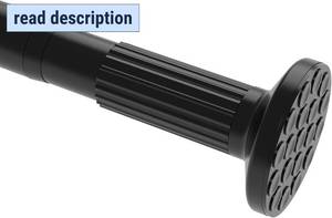 lot 471457 image: Tension Curtain Rod, 51-165 Inch,Spring Shower Closet for Windows or Shower,Easy to Install, No Drilling, Rust, Bathroom, Rod Diameter 1.26 Inches, Black,Umimile