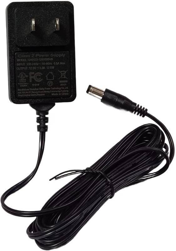 lot 131352 image: 12V 1A Power Adapter Security Camera Supply, 12V 1000mA AC 100-240V to DC Power Supply 5.5 2.1mm 9.84Ft for CCTV Camera DVR NVR Led Light Strip UL