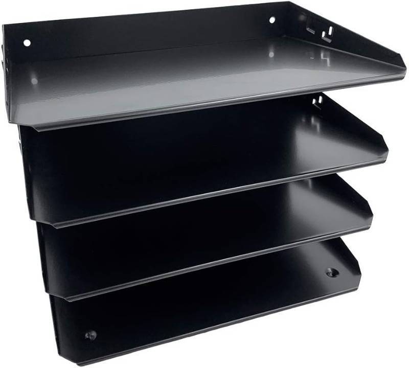 lot 321320 image: SMB Horizontal 4 Slot Alloy Steel Metal Portable Desk Organizer Caddy