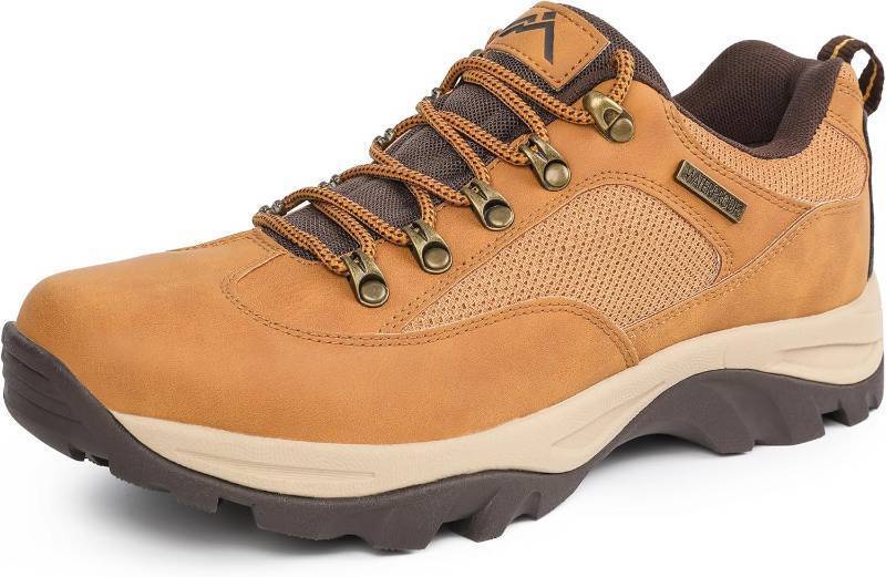 lot 421441 image: CC-Los Mens Waterproof Hiking Shoes Slip Resistant Work Shoes Durable Rubber Sole Outdoor Trekking Daily Work Size 7-13.5