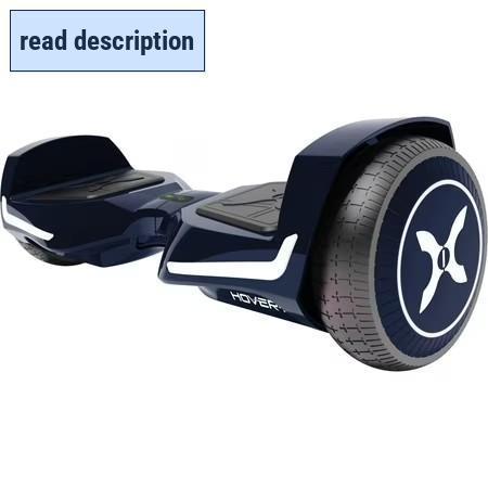 lot 321264 image: Hover-1 Evolution Hoverboard for Children, LED Headlights, 6 mph Max Speed, Midnight Blue