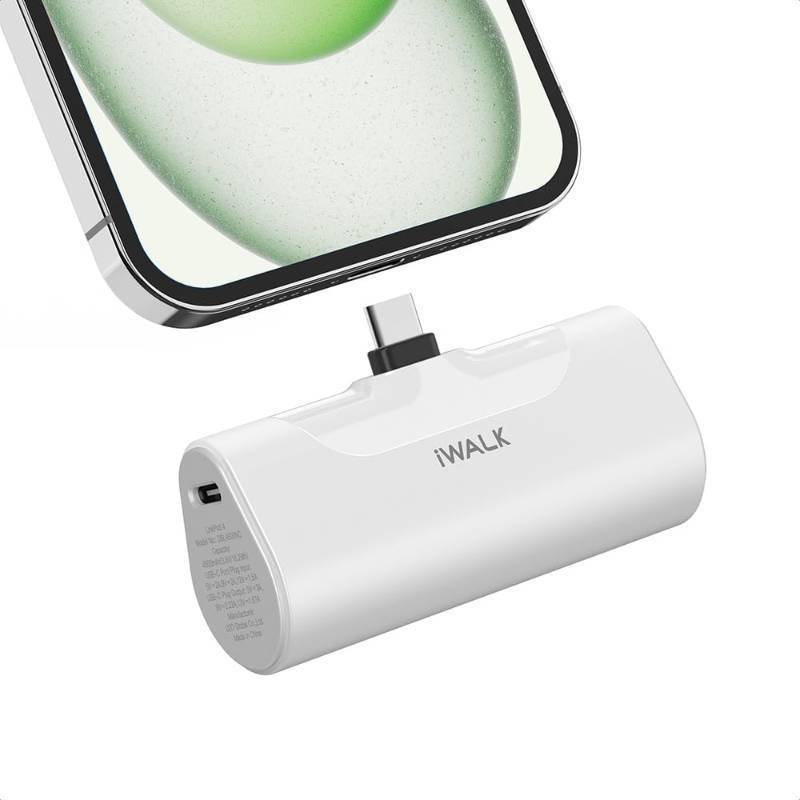 lot 9187243 image: iWALK Portable Charger for iPhone Lightning Port Small Power Bank 20W 4,500mAh Fast Charging Battery Pack Compatible with iPhone