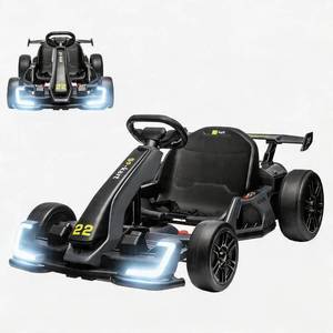 lot 201425 image: Retails for $261 GarveeLife 24V Electric Go Kart for Kids Powerful Drift Kart with 2  150W Motors, Adjustable Seat, 8 mph Speed, Led Lights  Outdoor Riding Toy for Children Ages 6-15,Grey
