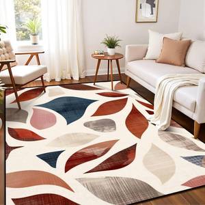 lot 271305 image: Retails for $130 Abstract Tropical Flower Blooming Design Floral Seamless Grunge Area Rug Play Mat Modern Floor Carpet Non-Slip Home Decor Living Room Kids Bedroom Nursery Playroom, 6x9 ft