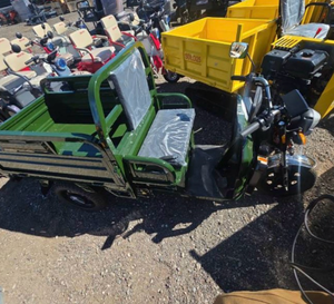 lot 8153 image: Three-Wheel Utility Vehicle with Cargo Bed