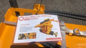 lot 10211 image: CAPTOK CK-AD680 Skid Steer Pile Hammer Hydraulic Drilling Attachment