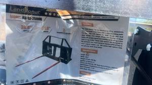 lot 10372 image: LandHonor BS-12-2500G Dual Bale Spears for Skid Steer Loaders