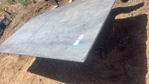 lot 10711 image: Large Steel Plate Industrial Sheet Metal 5x10x38