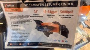 lot 10781 image: ARTEER 31 Inch Transverse Stump Grinder TSG-31W