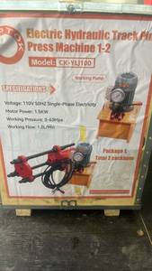 lot 10811 image: Electric Hydraulic Track Pin Press Machine Model CK-YLJ100