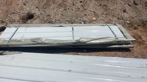 lot 10916 image: Corrugated Metal Roofing Sheets