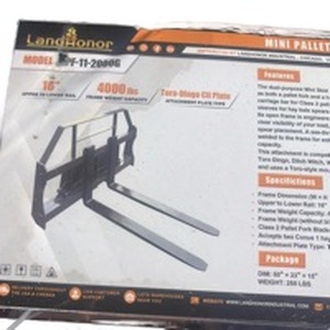 lot 11075 image: Landpor Model FI-2000 Tractor Pallet Fork Attachment