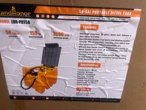 lot 11361 image: LandHonor 58-Gallon Portable Diesel Fuel Tank Model LHR-PDT58