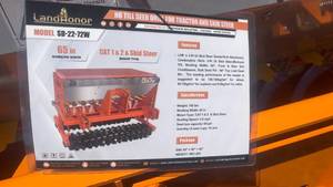 lot 11571 image: LandHonor SD-22-72W No Till Seed Drill for Tractor and Skid Steer
