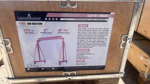 lot 11661 image: LandHonor Model LHR-AGC2500 Gantry Crane - 2500 LBS Load Capacity