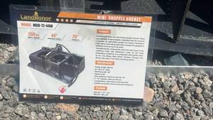 lot 13161 image: LandHonor Mini Grapple Bucket Skid Steer Attachment Model MGB-72-44W