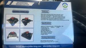 lot 111392 image: AGT EXRC-54 Excavator Brush Cutter Attachment