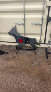 lot 413 image: Steel coyote Silhouette Shooting Target