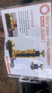 lot 461 image: Captain Skid Steer Pile Hammer Model CK-D680