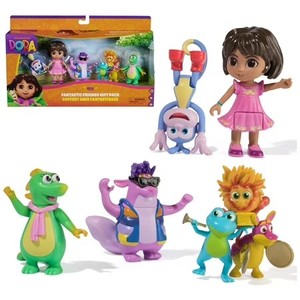 lot 17 image: Dora Fantastic Friends Gift Pack with Dora, Boots, Tico, Isa