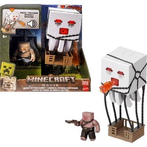 lot 116 image: Minecraft Blast Attack Ghast Action Figure Set with Lights, Sounds