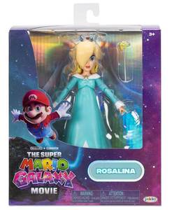 lot 119 image: SUPER MARIO Galaxy Movie Rosalina 5 Action Figure Set - White