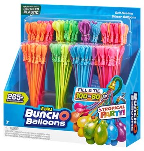 lot 124 image: Zuru Bunch O Balloons 100 Self-Sealing Water Balloons - 8-Pack