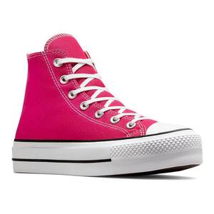 lot 53399 image: Converse Chuck Taylor All Star Lift Womens Platform High-Top Sneakers, Size 8.5, Cerise Pink - Retail $75
