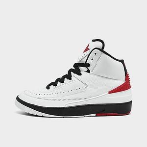 lot 59201 image: Big Kids Air Jordan Retro 2 Basketball Shoes in WhiteWhite Size 6.0 Leather - 6Y