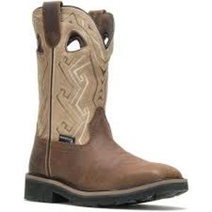 lot 59245 image: Wolverine Mens Rancher Aztec Steel Toe work boots - 8.5 M - Retail $0