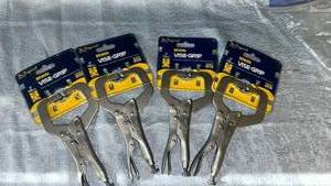 lot 46 image: IRWIN Vise-Grip Locking Pliers Set - 4 Piece Tool Collection