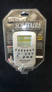 lot 49 image: Excalibur Electronic Solitaire Handheld Game