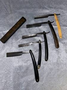 lot 64 image: Rare Classic Straight Razor Collection with Solingen German Blades, look these up