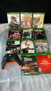 lot 96 image: Xbox One Games Bundle with Controller