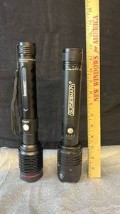lot 102 image: Set of Two LED Tactical Flashlights