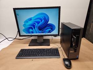 lot 15 image: Dell OptiPlex Desktop Computer Complete System with Monitor