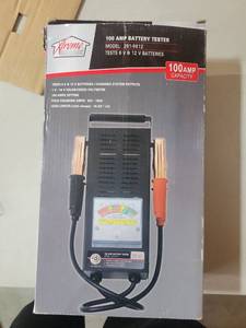 lot 20520 image: Xtreme Garage 100 Amp Battery Tester Model 261-9612 - Retail $25