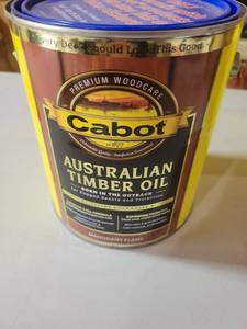 lot 20521 image: Cabot Premium Wood Care Stain and Oil Set - Retail $35