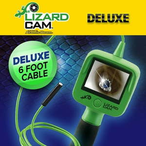 lot 20531 image: Official As Seen On TV Atomic Beam Lizard Cam Hand-Held Inspection Camera by BulbHead, Wireless Micro Inspection Camera Includes 3 Tips & Storage Bag (Deluxe)  - Retail $58